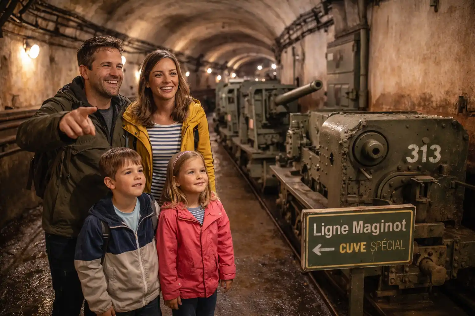 Visite familiale de la ligne Maginot activité enfants